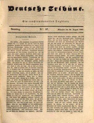 Deutsche Tribüne Sonntag 28. August 1831