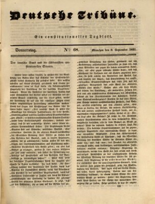 Deutsche Tribüne Donnerstag 8. September 1831