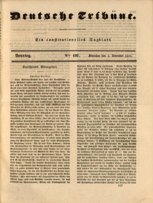 Deutsche Tribüne Sonntag 6. November 1831