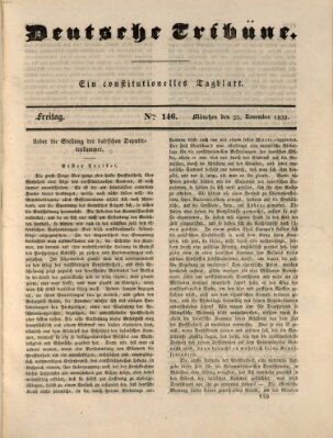 Deutsche Tribüne Freitag 25. November 1831