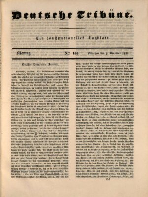 Deutsche Tribüne Montag 5. Dezember 1831