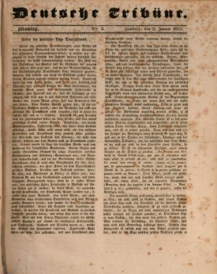 Deutsche Tribüne Montag 2. Januar 1832