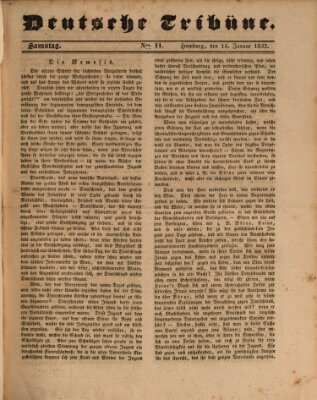 Deutsche Tribüne Samstag 14. Januar 1832