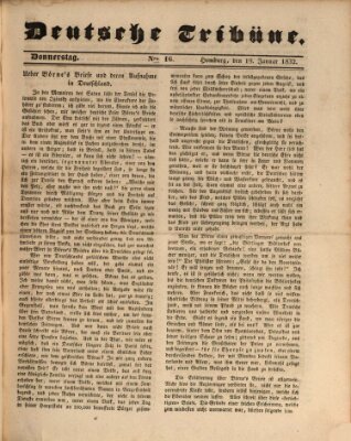 Deutsche Tribüne Donnerstag 19. Januar 1832