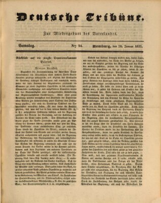 Deutsche Tribüne Samstag 28. Januar 1832