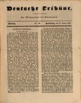 Deutsche Tribüne Montag 30. Januar 1832