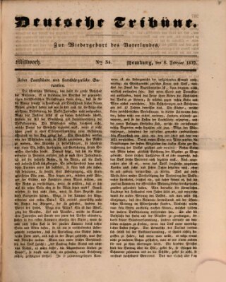 Deutsche Tribüne Mittwoch 8. Februar 1832