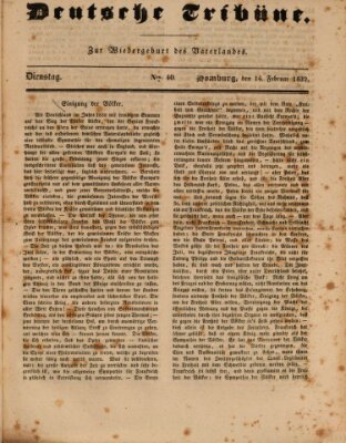 Deutsche Tribüne Dienstag 14. Februar 1832