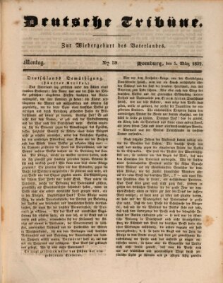 Deutsche Tribüne Montag 5. März 1832