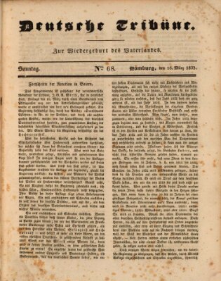 Deutsche Tribüne Sonntag 18. März 1832