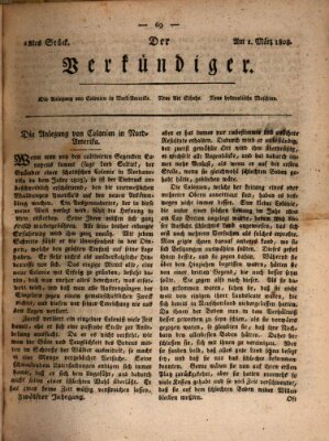 Der Verkündiger oder Zeitschrift für die Fortschritte und neuesten Beobachtungen, Entdeckungen und Erfindungen in den Künsten und Wissenschaften und für gegenseitige Unterhaltung Dienstag 1. März 1808