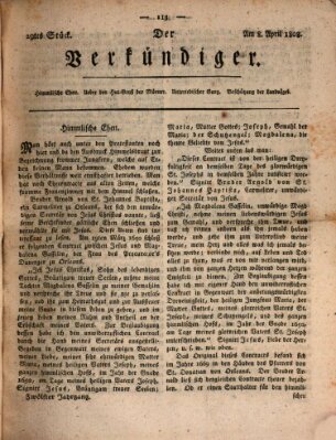 Der Verkündiger oder Zeitschrift für die Fortschritte und neuesten Beobachtungen, Entdeckungen und Erfindungen in den Künsten und Wissenschaften und für gegenseitige Unterhaltung Freitag 8. April 1808