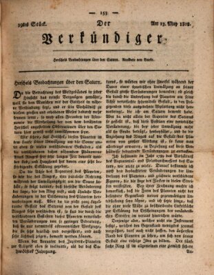 Der Verkündiger oder Zeitschrift für die Fortschritte und neuesten Beobachtungen, Entdeckungen und Erfindungen in den Künsten und Wissenschaften und für gegenseitige Unterhaltung Freitag 13. Mai 1808