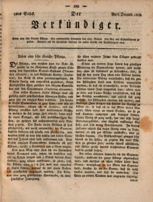 Der Verkündiger oder Zeitschrift für die Fortschritte und neuesten Beobachtungen, Entdeckungen und Erfindungen in den Künsten und Wissenschaften und für gegenseitige Unterhaltung Dienstag 6. Dezember 1808