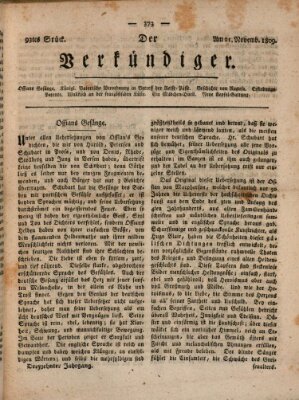 Der Verkündiger oder Zeitschrift für die Fortschritte und neuesten Beobachtungen, Entdeckungen und Erfindungen in den Künsten und Wissenschaften und für gegenseitige Unterhaltung Dienstag 21. November 1809