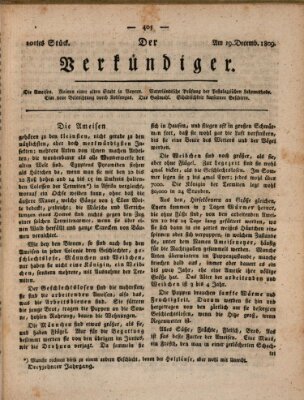 Der Verkündiger oder Zeitschrift für die Fortschritte und neuesten Beobachtungen, Entdeckungen und Erfindungen in den Künsten und Wissenschaften und für gegenseitige Unterhaltung Dienstag 19. Dezember 1809