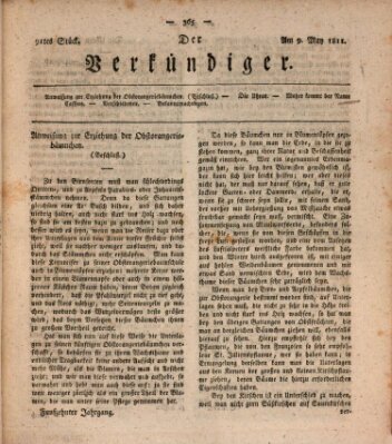 Der Verkündiger oder Zeitschrift für die Fortschritte und neuesten Beobachtungen, Entdeckungen und Erfindungen in den Künsten und Wissenschaften und für gegenseitige Unterhaltung Donnerstag 9. Mai 1811