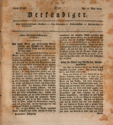 Der Verkündiger oder Zeitschrift für die Fortschritte und neuesten Beobachtungen, Entdeckungen und Erfindungen in den Künsten und Wissenschaften und für gegenseitige Unterhaltung Dienstag 28. Mai 1811