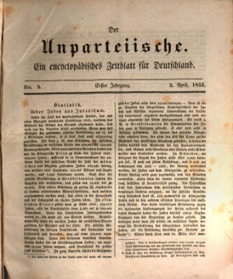 Der Unparteiische Freitag 5. April 1833