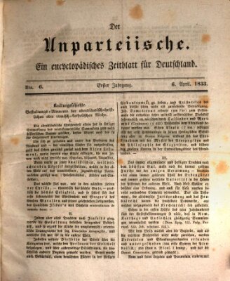 Der Unparteiische Samstag 6. April 1833