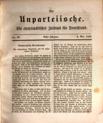 Der Unparteiische Donnerstag 2. Mai 1833