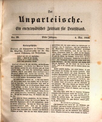 Der Unparteiische Samstag 4. Mai 1833