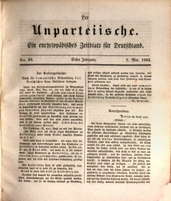 Der Unparteiische Dienstag 7. Mai 1833