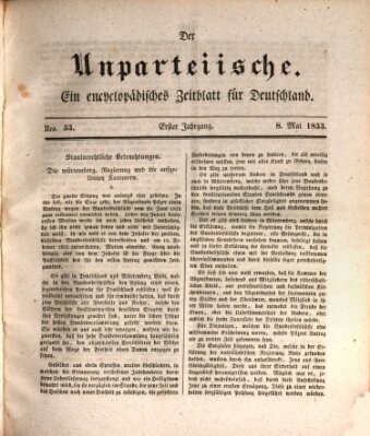 Der Unparteiische Mittwoch 8. Mai 1833