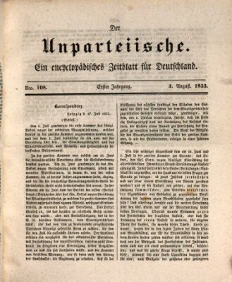 Der Unparteiische Samstag 3. August 1833