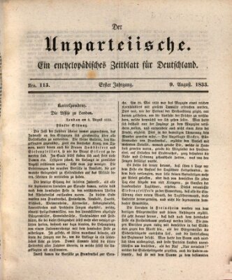 Der Unparteiische Freitag 9. August 1833