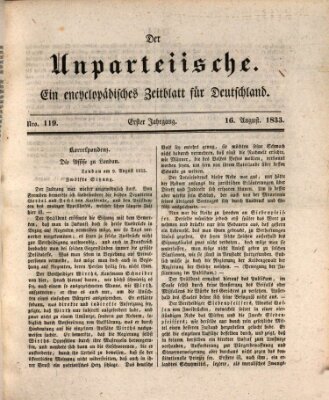 Der Unparteiische Freitag 16. August 1833