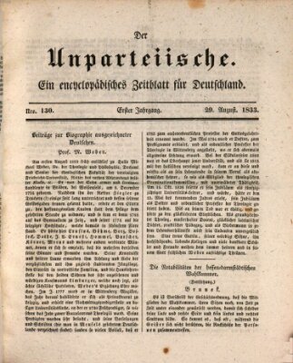 Der Unparteiische Donnerstag 29. August 1833