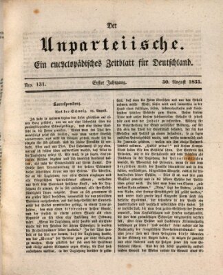 Der Unparteiische Freitag 30. August 1833