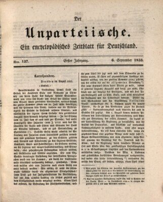 Der Unparteiische Freitag 6. September 1833