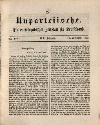 Der Unparteiische Dienstag 10. September 1833