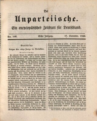 Der Unparteiische Dienstag 17. September 1833