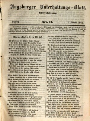 Augsburger Unterhaltungs-Blatt Samstag 7. Februar 1846