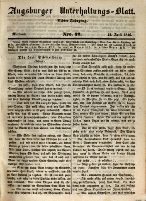 Augsburger Unterhaltungs-Blatt Wednesday 22. April 1846