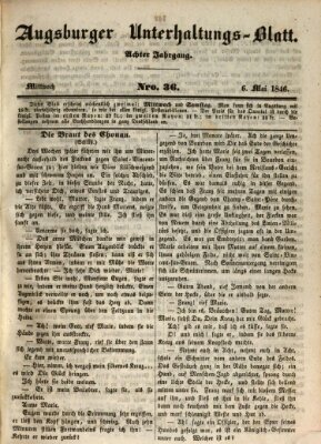 Augsburger Unterhaltungs-Blatt Mittwoch 6. Mai 1846