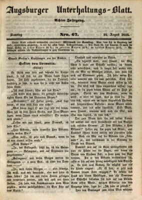 Augsburger Unterhaltungs-Blatt Samstag 22. August 1846