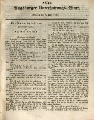 Augsburger Unterhaltungs-Blatt Mittwoch 8. März 1848