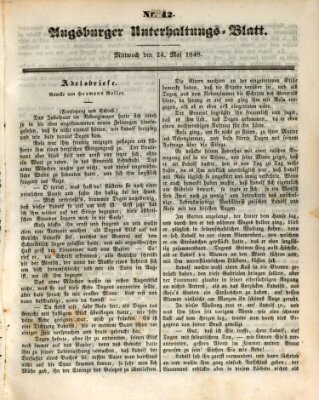 Augsburger Unterhaltungs-Blatt Mittwoch 24. Mai 1848