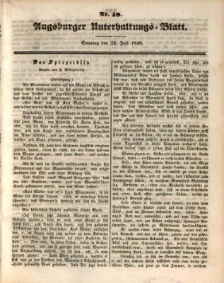 Augsburger Unterhaltungs-Blatt Sonntag 23. Juli 1848