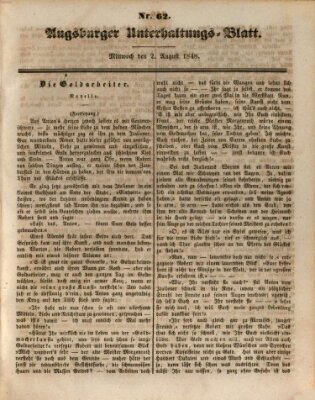 Augsburger Unterhaltungs-Blatt Mittwoch 2. August 1848