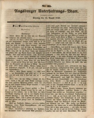 Augsburger Unterhaltungs-Blatt Sonntag 13. August 1848