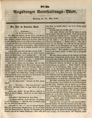 Augsburger Unterhaltungs-Blatt Sonntag 13. Mai 1849