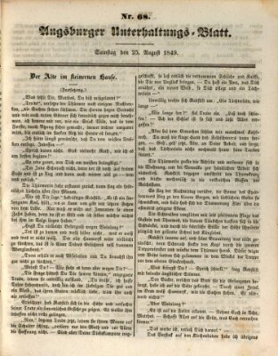 Augsburger Unterhaltungs-Blatt Samstag 25. August 1849