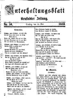 Neustadter Zeitung. Unterhaltungsblatt der Neustadter Zeitung (Neustadter Zeitung) Dienstag 10. Mai 1853