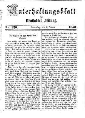 Neustadter Zeitung. Unterhaltungsblatt der Neustadter Zeitung (Neustadter Zeitung) Donnerstag 6. Oktober 1853