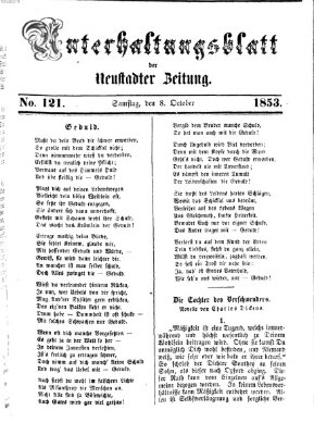 Neustadter Zeitung. Unterhaltungsblatt der Neustadter Zeitung (Neustadter Zeitung) Samstag 8. Oktober 1853